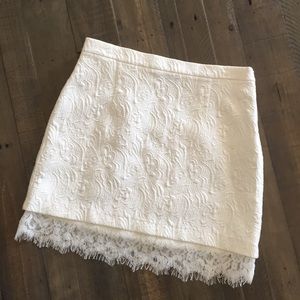 Topshop Eyelash Lace Miniskirt, size 4